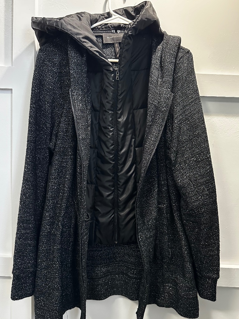 Nwt Bcbgmaxazria "Nathyn" Lightweight Tweed Jacket Sz M/L
